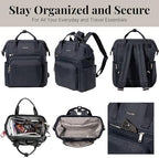 Baggallini Securtex Anti-Theft Windsor Backpack for Travel, Work & College, RFID & Locking Zipper, Up to 16" Laptop - Image 5