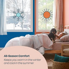 Linenspa All-Season Down Alternative Comforter, White, Cal King - Image 2