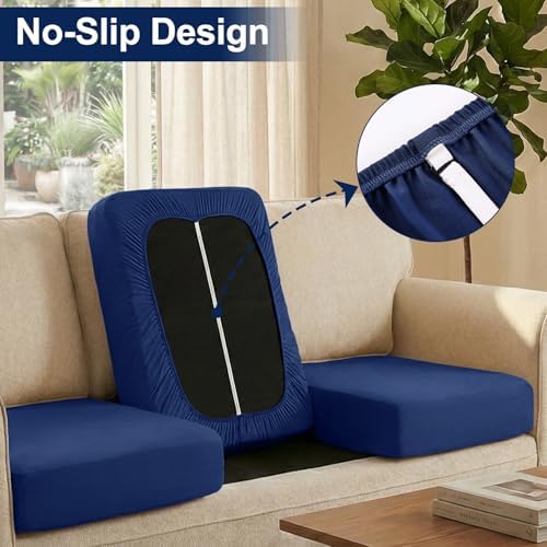 Smiry Waterproof Patio Cushion Covers, Stretch Outdoor Furniture Covers - Image 4