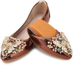 KUNWFNIX Women Ballet Flats Rhinestone Wedding Ballerina Shoes Foldable Sparkly Comfort Slip on Flat Shoes by KUNWFNIX