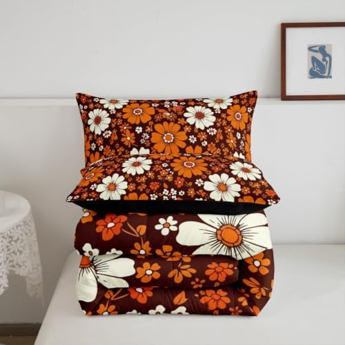 60S 70S Groovy Comforter Set Kids Retro Hippie Flower Comforter for Boys - Image 6