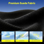 Car Pillow for Toyota 4Runner,Car Neck Pillow,Lumbar Support Pillow for Car,Memory Foam Pillow,Ergonomic Pillow,Adjustable and Washable,Car Essentials for Long Trips,Car Accessories,Suede,1 Set - Image 5