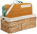 LAPGEAR Designer Lap Desk – Aqua Trellis, 2-Pack with Storage Basket by LapGear