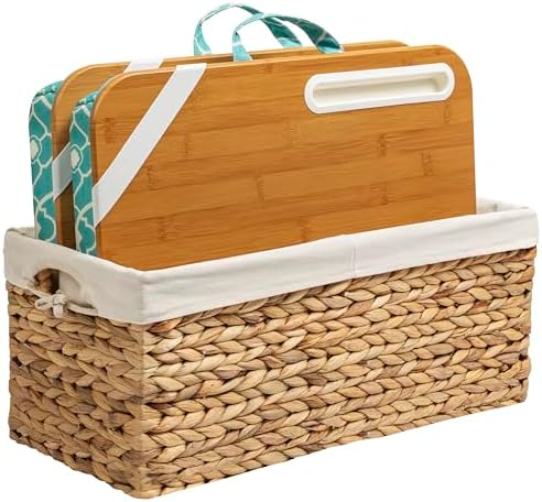 LAPGEAR Designer Lap Desk – Aqua Trellis, 2-Pack with Storage Basket by LapGear