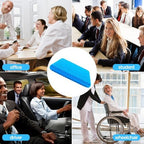 Gel Seat Cushion for Long Sitting, (Thick & Large) Cushion for Wheelchair - Image 4