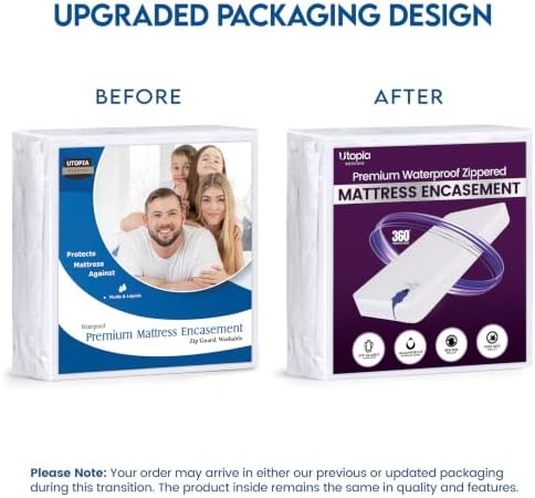 Waterproof Zippered Mattress Protector King Size, 12" Deep Pocket - Image 6