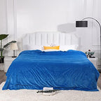 NANPIPER King Size Sherpa Blanket, Soft Fleece Throw for Bed, Reversible Thick Fuzzy Blanket for Winter (Princess Blue, 90x108 inches) - Image 3