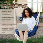 Chihee Hammock Chair Foot Rest 2 Cushions Max 500 lb Metal Spreader Bar - Image 3
