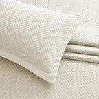 IR Imperial Rooms Queen Quilt Bedding Set Ivory Bedspread Wave 2 Pack - Image 6