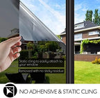 HIDBEA One Way Privacy Window Film,Heat Blocking, Black,35.4in x 6.5ft - Image 7