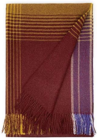 Alpaca Home | Destination Plaid 100% Baby Alpaca Throw Blanket (Harvest Plaid) by AlpacaHome