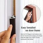 LSGCQ Kerf Weather Stripping for Door Seal Strip, 40 Ft, Brown - Image 5
