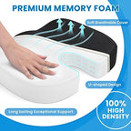 TushGuard Seat Cushion - Cushion for Office Chair, Car Seat, Airplane, Bleacher - Sciatica & Coccyx Pain Relief Desk Chair Cushion for Long Sitting Office Workers, Car Drivers(Black, XX-Large) - Image 3