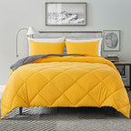 Decroom Lightweight 3 Pieces Comforter Set Full Quilted Duvet Insert by Decroom