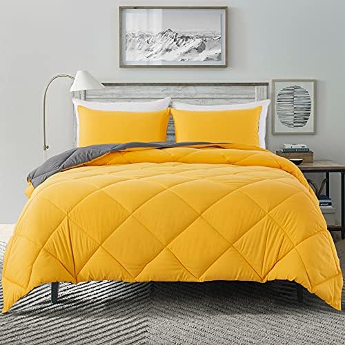 Decroom Lightweight 3 Pieces Comforter Set Full Quilted Duvet Insert by Decroom