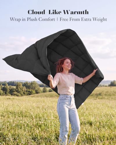 Deodar Down Fiber Throw Blanket Lightweight Packable Throw Indoor & Outdoor - Image 4