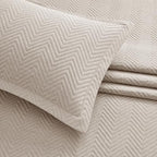 IR Imperial Rooms Quilts Queen Size Bedding Set Beige Bedspread Wave - Image 5