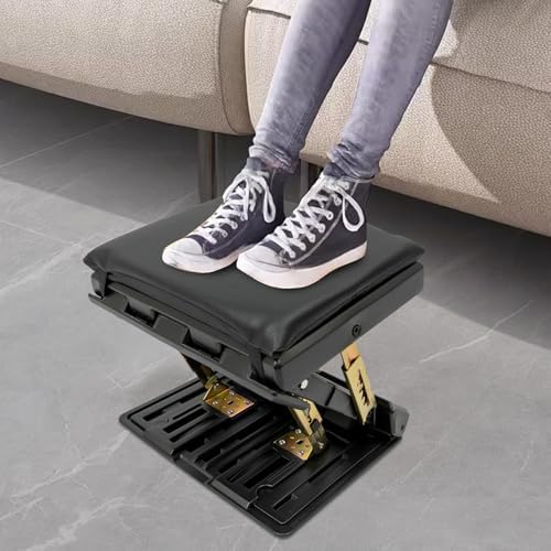 Adjustable Footrest, Adjustable Foot Rest for Under Desk at Work Ergonomic Foldable Footrest with 4-Level Height Adjustment for Office,Home,Travel,Study Writing - Image 3