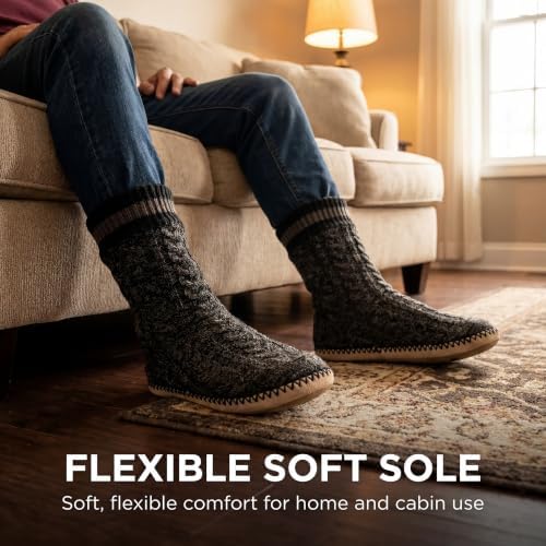 cosyone1997 Mens Slipper Socks Sherpa Fuzzy Non Slip Cozy Gifts - Image 3