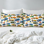 Erosebridal Cute Garbage Truck Sheets for Boys Girls Garbage Trucks Fitted Sheet,Equipment Trucks Kids Bedding Sets Rubbish Vehicles Bed Sets Twin 2 Piece - Image 6