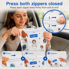 Disposable Vomit Bags, 2000ml Dual-Zip Paper Bags, 28 Pack - Image 3