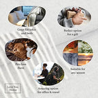 LYHome Cashmere & Merino Wool Blanket, Soft Throw for Bed & Couch, 55x79 in - Image 3