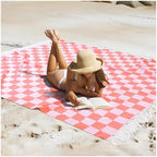 Extra Large Turkish Beach Towel Picnic Mat Throw Blanket Oversized Sand Free Quick Dry Resistant Lightweight Sandless Cloud Hawaii Honeymoon Travel Essentials Xl Big Jumbo Women Summer Vacation Gift by genovega