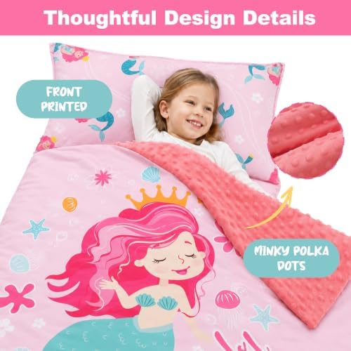 Toddler Sleeping Bag for Kids, Toddler Nap Mat Mermaid - Image 5
