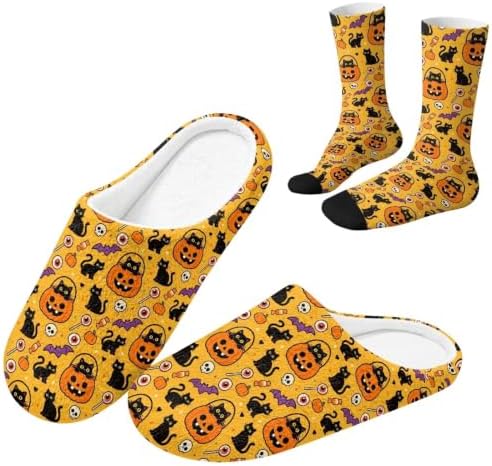 House Slippers for Women Washable Closed Toe with Cute Socks by Unknown