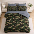 WeCozy Queen Comforter Set with Sheets, 7 Pieces Woodland Military Bedding by WeCozyHomeDecor