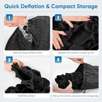 Inflatable Seat Cushion for Airplane Travel, Wheelchair & Office - Image 7