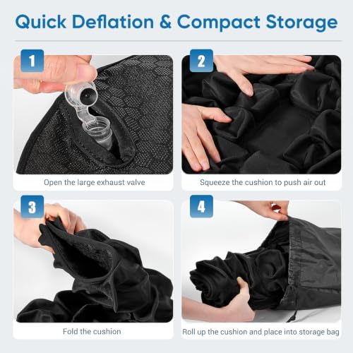 Inflatable Seat Cushion for Airplane Travel, Wheelchair & Office - Image 7