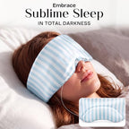 Panelee 100% Mulberry Silk Sleep Mask, 22 Momme Eye Mask for Women,Blue - Image 2