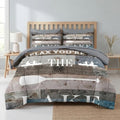 Pamnest Twin Comforter Set with Sheets, 5 Pieces Boat Adventure Bedding by PAMNEST