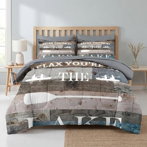 Pamnest Twin Comforter Set with Sheets, 5 Pieces Boat Adventure Bedding by PAMNEST