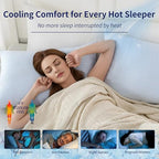 DOWNCOOL Cooling Pillows Standard Size Set of 2, Memory Foam Bed Pillows - Image 4