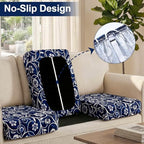 Smiry Waterproof Patio Cushion Covers, Stretch Outdoor Furniture Covers - Image 4