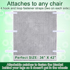 Mindsoft Christmas Wheelchair Blanket with Pouch Warm Soft Flannel Blanket 42.13 x 35.83 Inch Lap Blankets for Elderly Cozy Wheelchair Cover for Holiday Winter Leg and Lower Body Gifts (Dark Green) - Image 2
