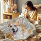 Sleepwish Welsh Corgi Sherpa Blanket Twin 60x80 in - Image 3