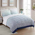 Sweet Home Collection 7 Piece Comforter Set Bag Solid Color All Season Soft Down Alternative Blanket & Luxurious Microfiber Bed Sheets, Genova, Queen by SweetHomeCollection