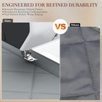 Yotache Magnetic Thermal Insulated Door Curtain Fit 28"x78" Doors, Gray - Image 5