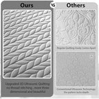 IR Imperial Rooms California King Quilt Bedspread Silver Leaf 8-Pack - Image 5