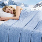 Cooling Blanket King Size, 90"x108" Cooling Blankets for Hot Sleepers, Cold Blanket Thin Lightweight Breathable Soft for Couch Bed, Lightweight Blanket Keep Cool for Night Sweats by PENGZHUTECHNOLOGY