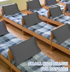 Kigley 12 Pack Mini Pillows for Daycare 9.1 x 13.8'' Small Travel Pillow Bulk Soft Breathable Cotton Pillow for Nap Travel Pet Neck Lumbar Purse Insert(Dark Gray) - Image 3