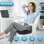 BlissTrends Extra Thick Seat Cushion for Office Chair & Car Seat, Grey - Image 4
