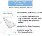 JumpOff Jo Extra Long Nap Mat for Kids - Cozy Kids Rest Mat with Removable Pillow and Ultra Soft Blanket for Preschool, Daycare, and Sleepovers - Octopus Treasure - Image 3