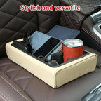 Armrest Cover for Car Multifunctional PU Leather Cup Holders - Image 7