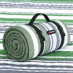HX&OD Extra Large Picnic Blanket Outdoor 80”x80” Waterproof Picnic Mat Foldable 3-Layer Camping Blanket Portable with Carry Strap Park Blanket for Grass(Green) by HX%26OD