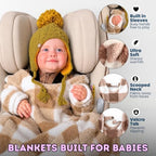 Buckle Me Baby Cozy Car Seat Blanket -Wearable Car Seat Blankets for Babies - Image 3