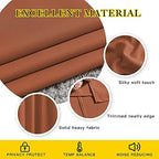 NICETOWN Blackout Curtain for French Door - Indoor Slider Curtain for Patio Door, Extra Wide Drape for Living Room/Bedroom (Burnt Orange, W100 x L84, 1 PC) - Image 4